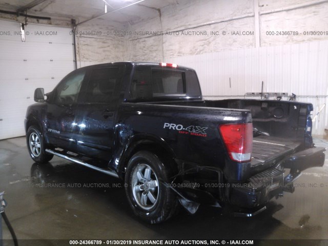 1N6AA0EC6CN312350 - 2012 NISSAN TITAN S/SV/SL/PRO-4X BLUE photo 3