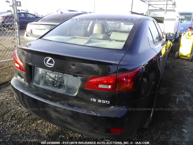 JTHBE262665004871 - 2006 LEXUS IS 350 BLACK photo 4