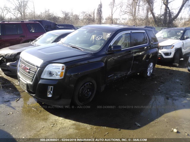 2GKALMEK5D6375722 - 2013 GMC TERRAIN SLE BLACK photo 2