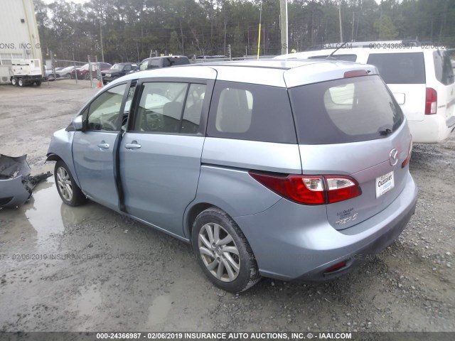 JM1CW2BL3C0134729 - 2012 MAZDA 5 BLUE photo 3