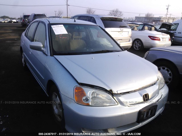 JHMES96623S023139 - 2003 HONDA CIVIC HYBRID SILVER photo 1