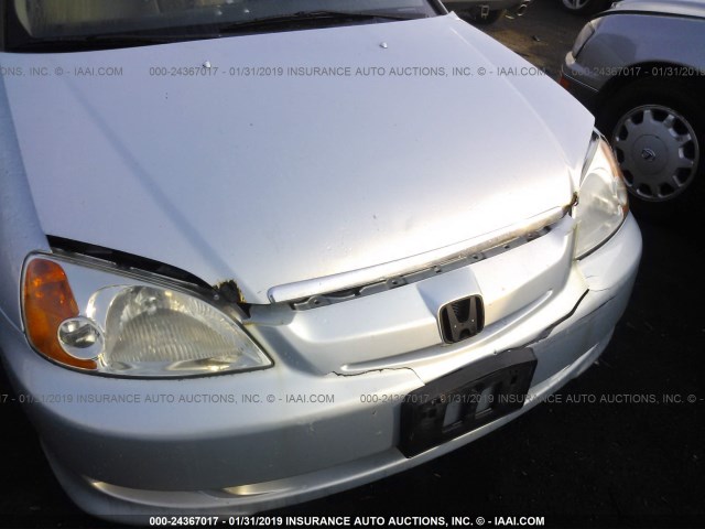 JHMES96623S023139 - 2003 HONDA CIVIC HYBRID SILVER photo 6