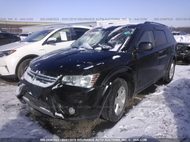 3C4PDCBG2CT297259 - 2012 DODGE JOURNEY SXT BLACK photo 2