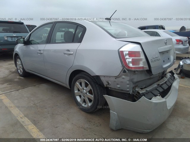 3N1AB61E88L738576 - 2008 NISSAN SENTRA 2.0/2.0S/2.0SL SILVER photo 3