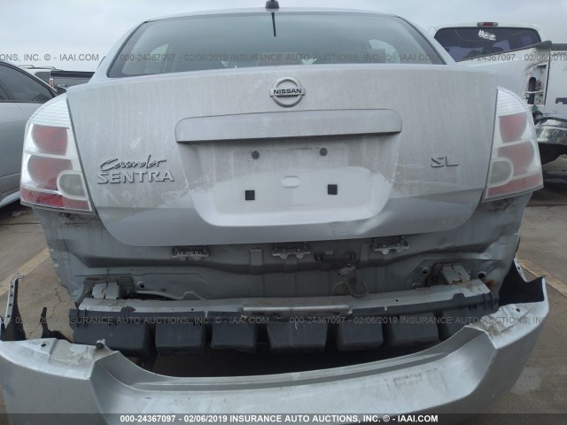 3N1AB61E88L738576 - 2008 NISSAN SENTRA 2.0/2.0S/2.0SL SILVER photo 6