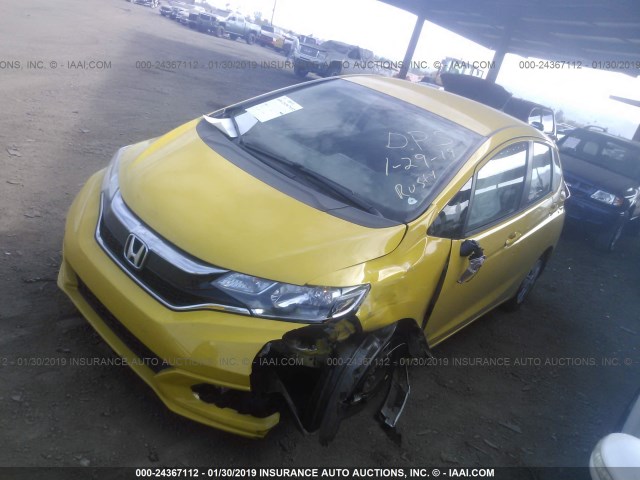 3HGGK5H41KM702181 - 2019 HONDA FIT LX YELLOW photo 2