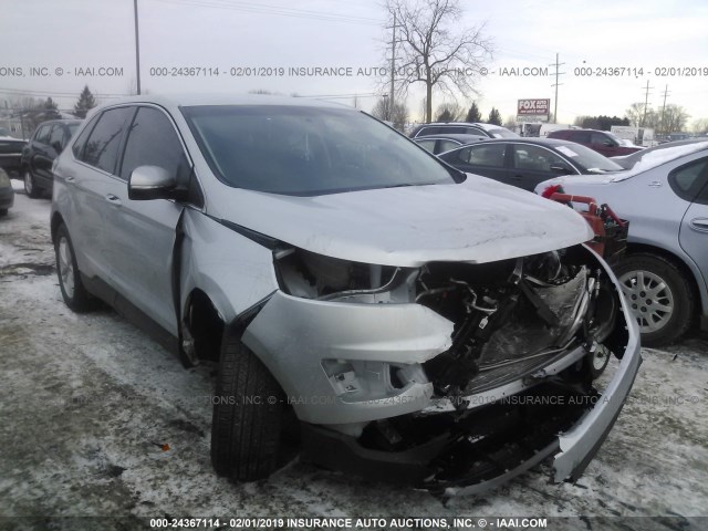 2FMPK4J93JBC05806 - 2018 FORD EDGE SEL SILVER photo 1