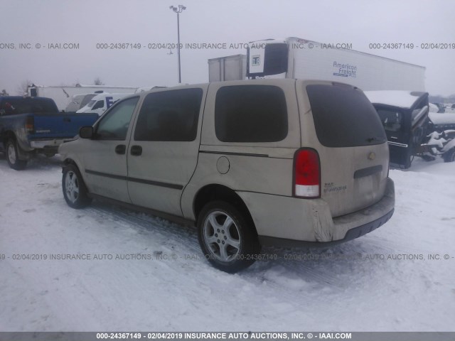 1GNDV23177D219020 - 2007 CHEVROLET UPLANDER LS 金色 照片 3