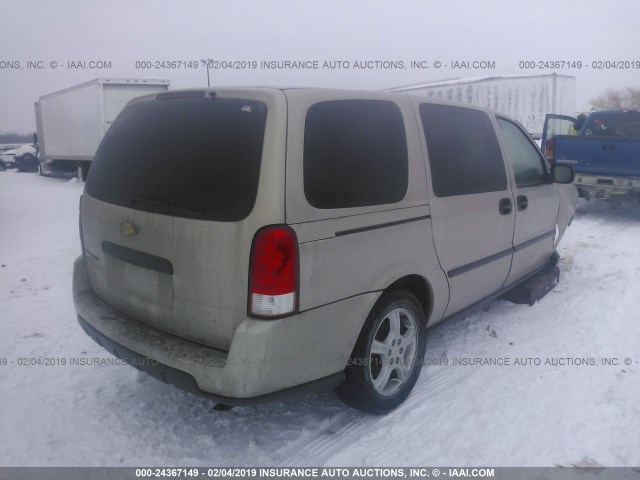 1GNDV23177D219020 - 2007 CHEVROLET UPLANDER LS 金色 照片 4
