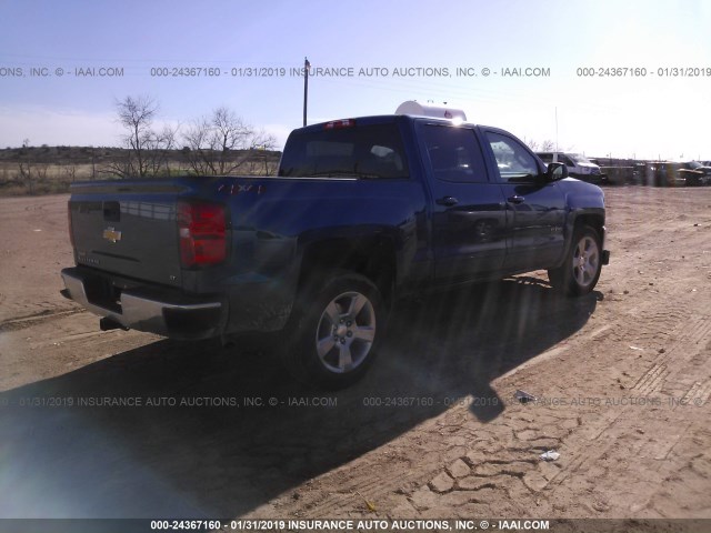 3GCUKREC9JG200293 - 2018 CHEVROLET SILVERADO K1500 LT BLUE photo 4