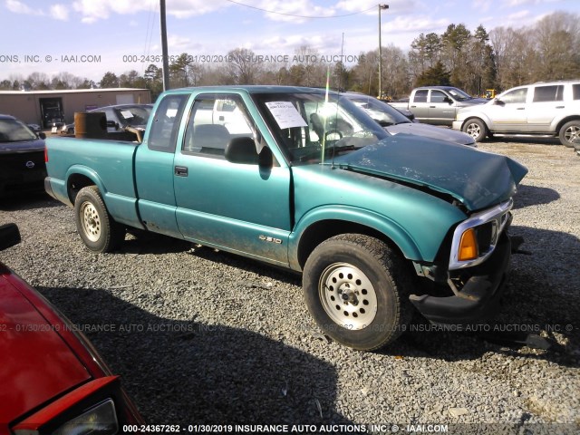 1GCDT19Z2SK154412 - 1995 CHEVROLET S TRUCK S10 BLUE photo 1