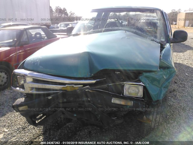 1GCDT19Z2SK154412 - 1995 CHEVROLET S TRUCK S10 BLUE photo 6