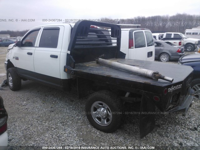 3D7UT2CL6BG537308 - 2011 DODGE RAM 2500 WHITE photo 3