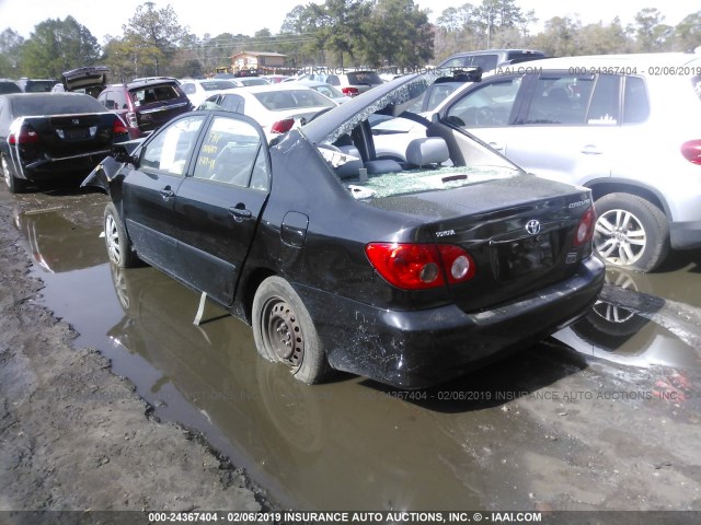 1NXBR32E67Z912557 - 2007 TOYOTA COROLLA CE/LE/S BLACK photo 3