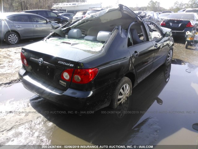 1NXBR32E67Z912557 - 2007 TOYOTA COROLLA CE/LE/S BLACK photo 4