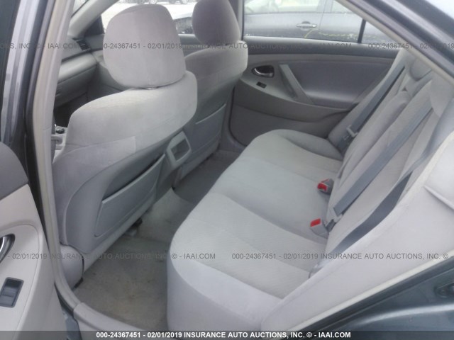 4T1BK46K88U071854 - 2008 TOYOTA CAMRY LE/XLE/SE GRAY photo 8