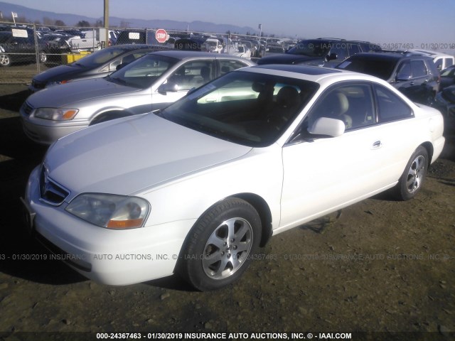 19UYA42521A011613 - 2001 ACURA 3.2CL WHITE photo 2