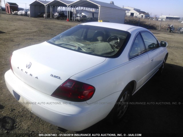 19UYA42521A011613 - 2001 ACURA 3.2CL WHITE photo 4