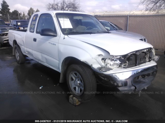 5TEVL52N73Z257695 - 2003 TOYOTA TACOMA XTRACAB WHITE photo 1