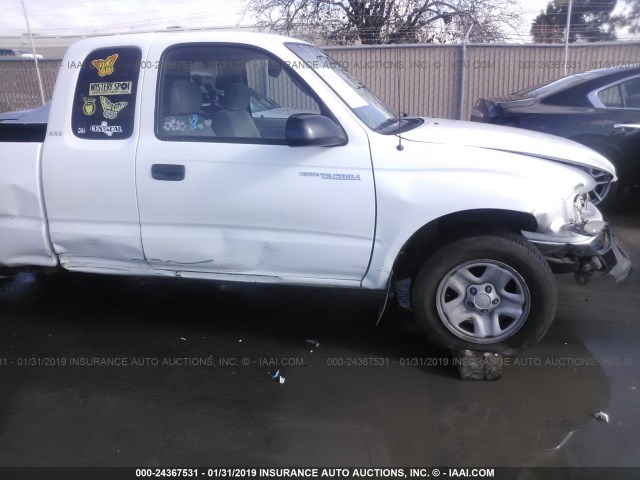 5TEVL52N73Z257695 - 2003 TOYOTA TACOMA XTRACAB WHITE photo 6