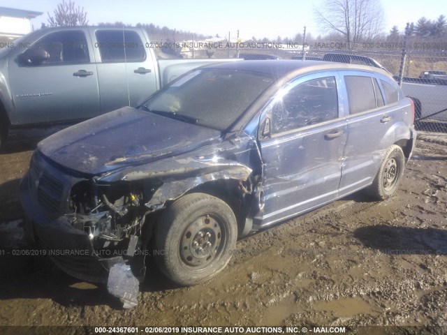 1B3HB28A79D161345 - 2009 DODGE CALIBER SE BLUE photo 2