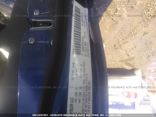 1B3HB28A79D161345 - 2009 DODGE CALIBER SE BLUE photo 9