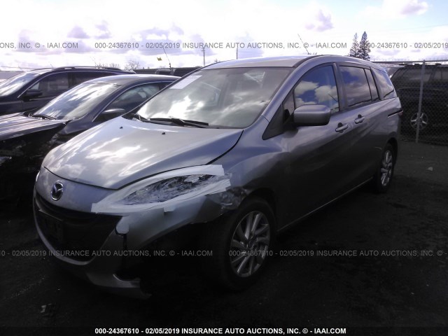 JM1CW2BL7C0114287 - 2012 MAZDA 5 GRAY photo 2