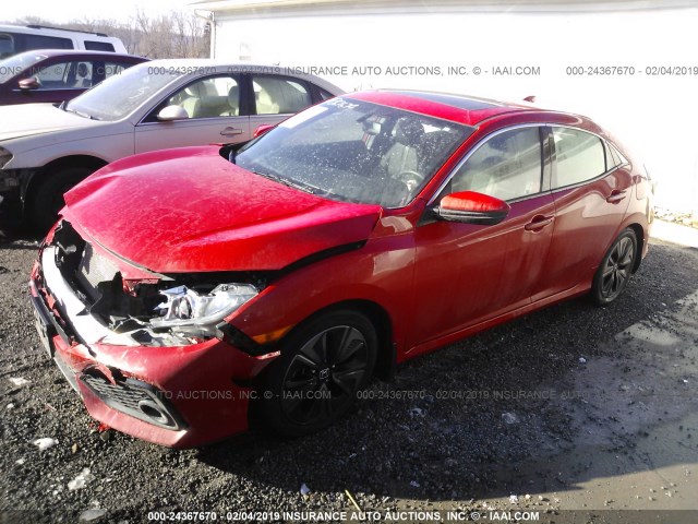 SHHFK7H79HU214107 - 2017 HONDA CIVIC EXL RED photo 2