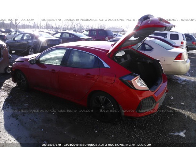 SHHFK7H79HU214107 - 2017 HONDA CIVIC EXL RED photo 3