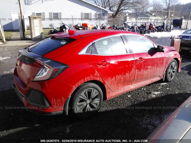 SHHFK7H79HU214107 - 2017 HONDA CIVIC EXL RED photo 4