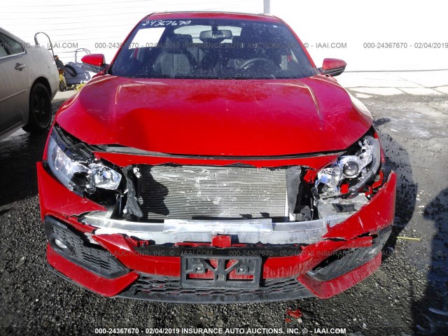 SHHFK7H79HU214107 - 2017 HONDA CIVIC EXL RED photo 6