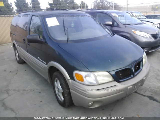 1GMDX03E4XD276765 - 1999 PONTIAC MONTANA / TRANS S  GREEN photo 1