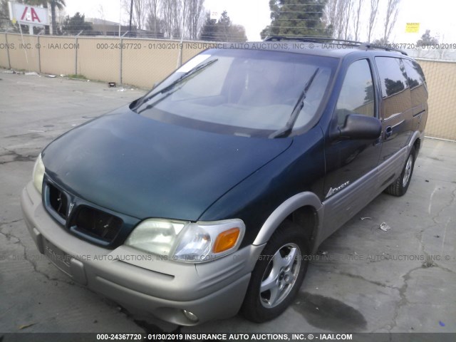 1GMDX03E4XD276765 - 1999 PONTIAC MONTANA / TRANS S  GREEN photo 2