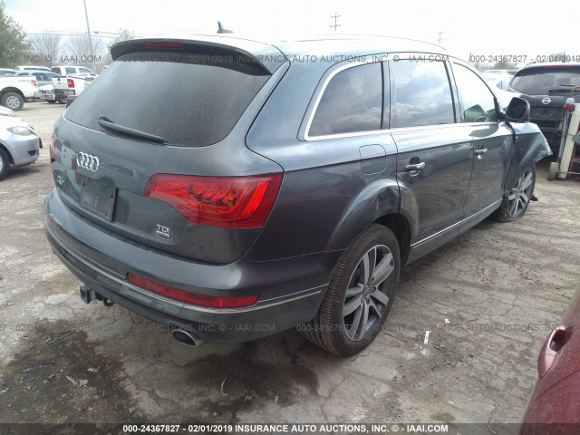 WA1VMAFE5FD010568 - 2015 AUDI Q7 TDI/PRESTIGE GRAY photo 4