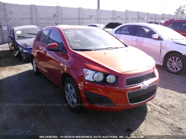1G1JA6SH9D4154852 - 2013 CHEVROLET SONIC LS 橙色 照片 1