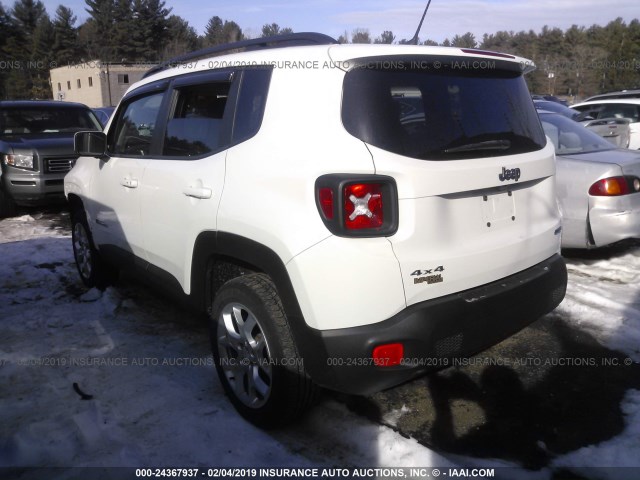 ZACCJBBT8FPC31048 - 2015 JEEP RENEGADE LATITUDE WHITE photo 3