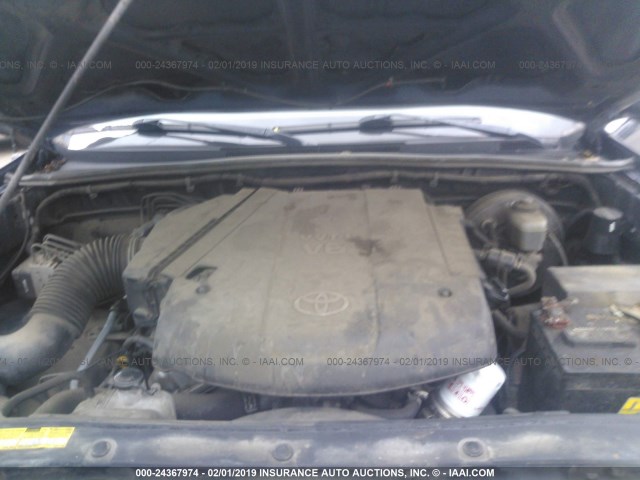 3TMJU62N08M065475 - 2008 TOYOTA TACOMA DOUBLE CAB PRERUNNER BLUE photo 10