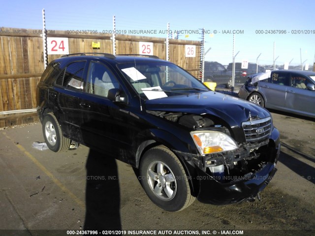 KNDJC735785828735 - 2008 KIA SORENTO EX/LX BLACK photo 1