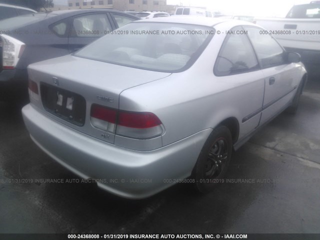 1HGEJ6221YL087889 - 2000 HONDA CIVIC DX SILVER photo 4