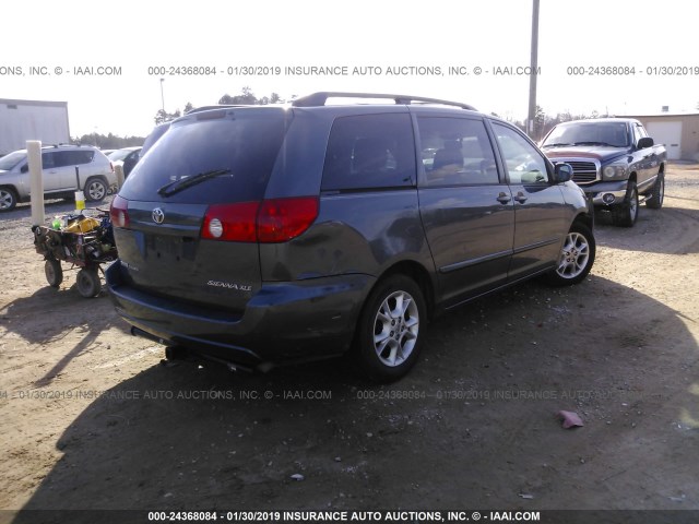 5TDZA22C76S483452 - 2006 TOYOTA SIENNA XLE/XLE LIMITED GRAY photo 4