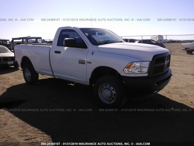 3C6LD5AT1CG306140 - 2012 DODGE RAM 2500 ST WHITE photo 1