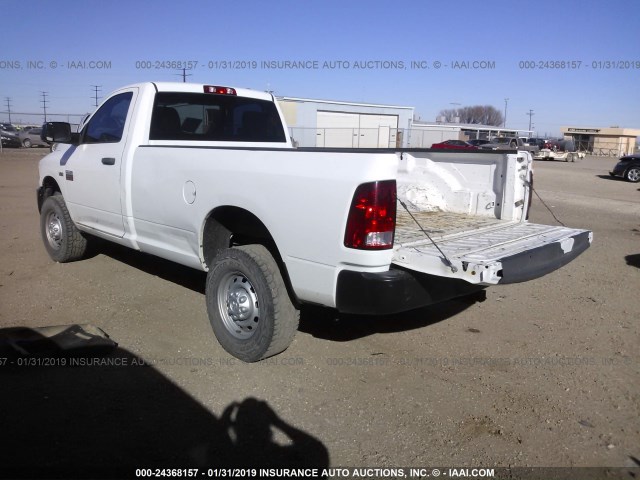 3C6LD5AT1CG306140 - 2012 DODGE RAM 2500 ST WHITE photo 3