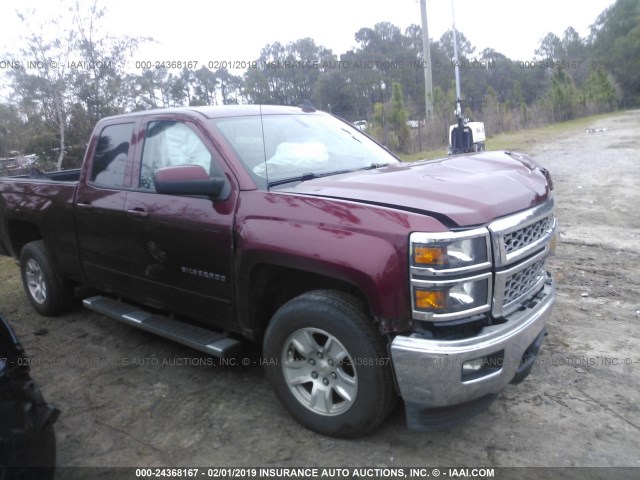 1GCVKREC6FZ168561 - 2015 CHEVROLET SILVERADO K1500 LT RED photo 1