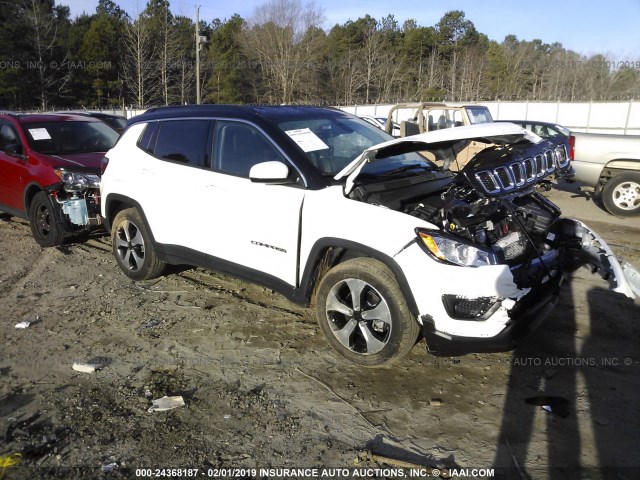 3C4NJCBB9JT165990 - 2018 JEEP COMPASS LATITUDE WHITE photo 1