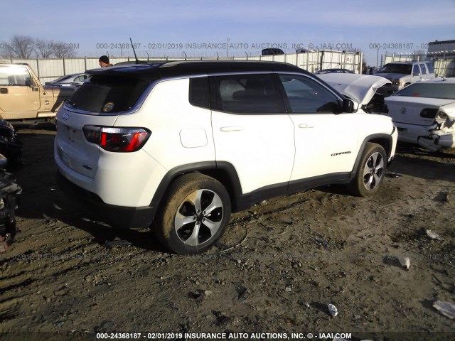 3C4NJCBB9JT165990 - 2018 JEEP COMPASS LATITUDE WHITE photo 4