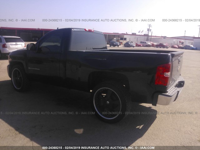 1GCEC14C08Z109489 - 2008 CHEVROLET SILVERADO C1500 BLACK photo 3