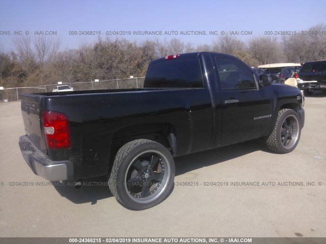 1GCEC14C08Z109489 - 2008 CHEVROLET SILVERADO C1500 BLACK photo 4