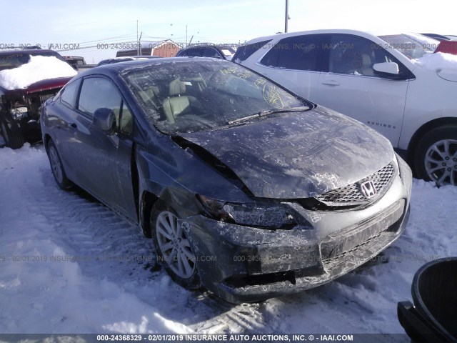 2HGFG3B02CH528757 - 2012 HONDA CIVIC EXL GRAY photo 1