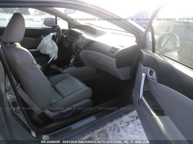 2HGFG3B02CH528757 - 2012 HONDA CIVIC EXL GRAY photo 5