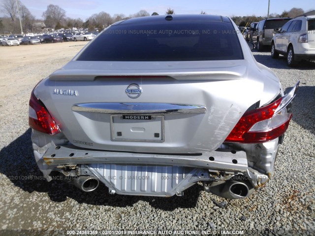 1N4AA5APXBC839932 - 2011 NISSAN MAXIMA S/SV SILVER photo 6